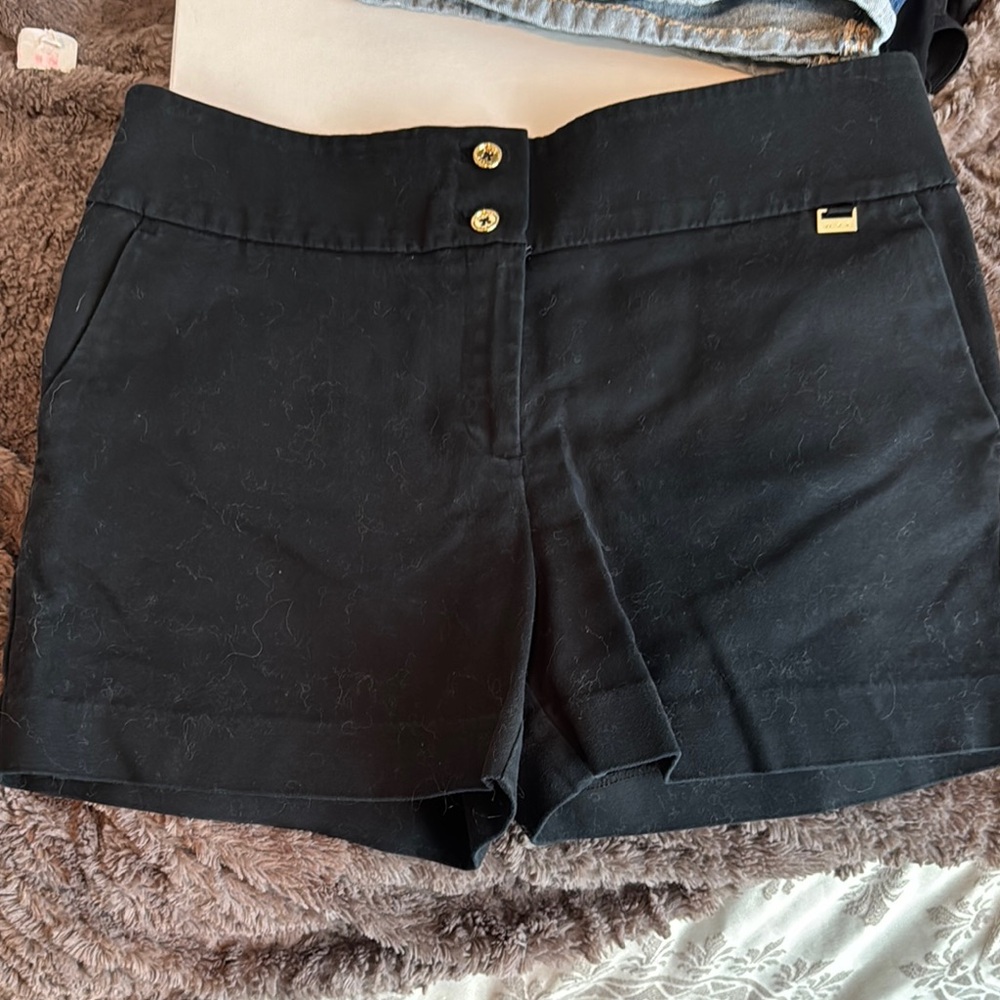 Anne Klein Black High Waist Shorts